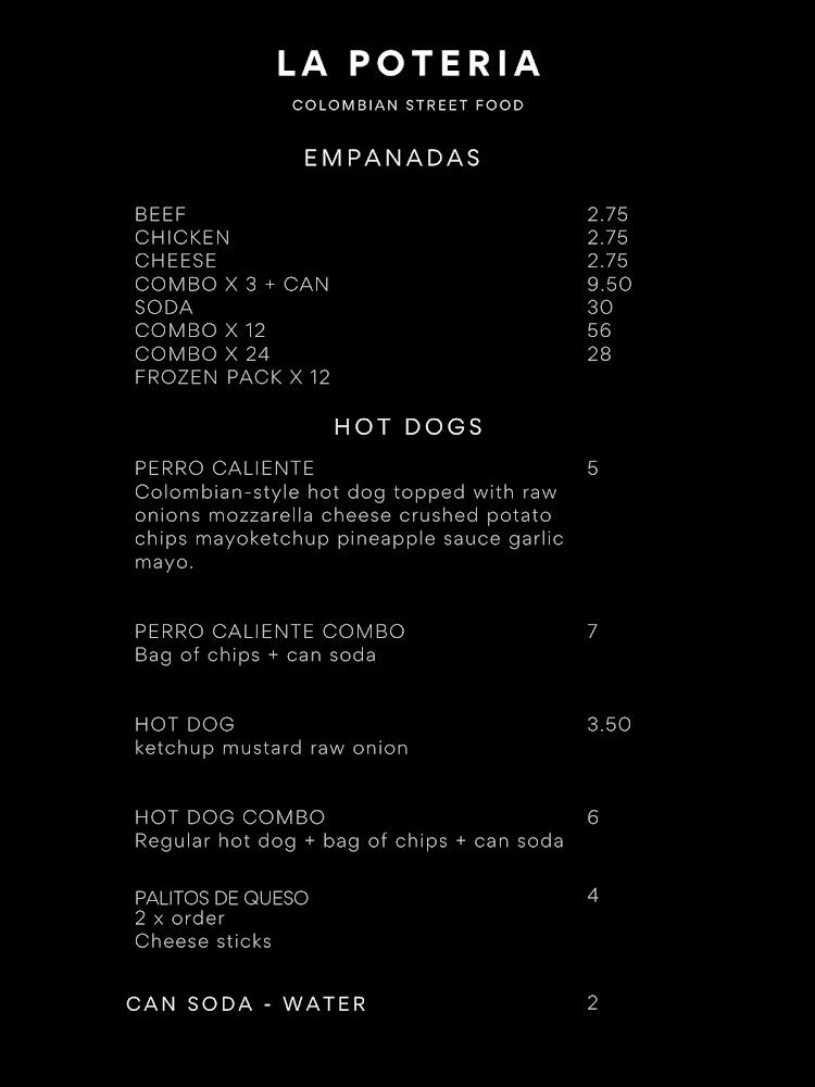 La Pote-ria Menu image 1